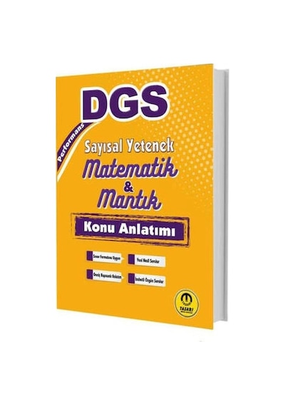 Tasarı Yayınları Dgs Performans Sayısal Yetenek Matematik Mantık Konu Anlatımı