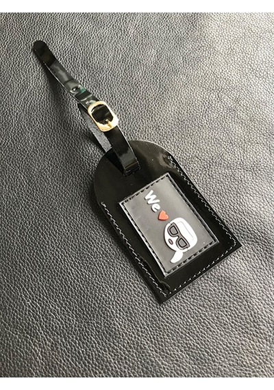Vip Gift Karl Bagaj Isimlik Valiz Bavul Etiketi Hakiki Deri Çok Renkli