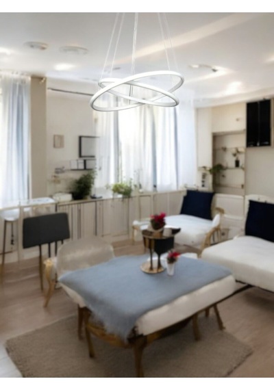 Rings Modern Tasarım Beyaz Renk - Yatak Odası - Salon - Çocuk... Beyaz