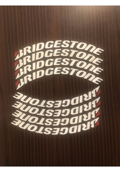Bridgestone Motosiklet Ve Otomobil Lastik Yazısı Sticker Arma