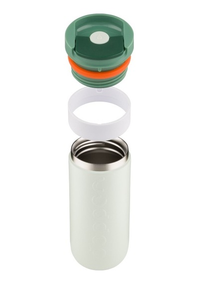 Dopper Travel Mug Yalıtımlı Termos Bardak 400 Ml - Orman Yeşili Açık Yeşil / Beyaz
