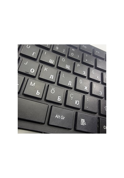 Premium Şeffaf 3d Rusça Klavye Stickerları Etiketleri, Suya Dayanıklı, Kolay Uygulama, 48 Beyaz Harf Diğer