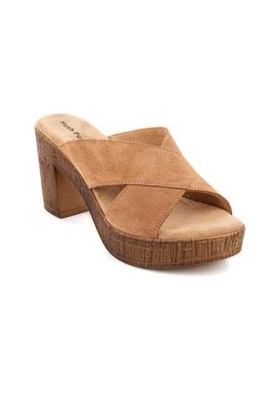 Hush Puppies Bala 624239 Hakiki Deri Kadın Terlik Sand Kum