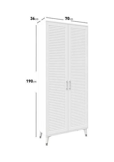 Panjurlu Metal Kulp Pnj2190 Ayakkabılık Portmanto Vestiyer Beyaz Gümüş Beyaz - Gümüş Panjurlu Metal Kulp Pnj2190 Ayakkabılık Portmanto Vestiyer Beyaz Gümüş Beyaz - Gümüş