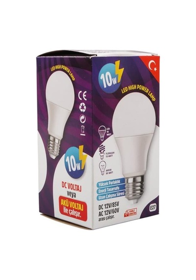Powermaster Pm-29496 E27 12 Volt 10 Watt 6500k Yerli Üretim Beyaz Led Ampul Diğer