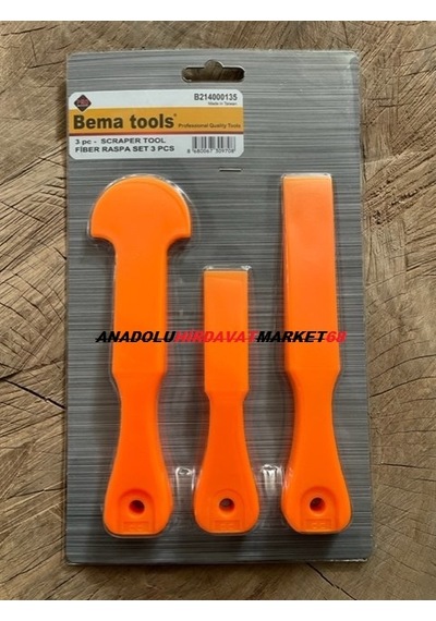 Bema Kaporta Macun Çekme Spatulası Silikon Çekme Spatula 3Lü