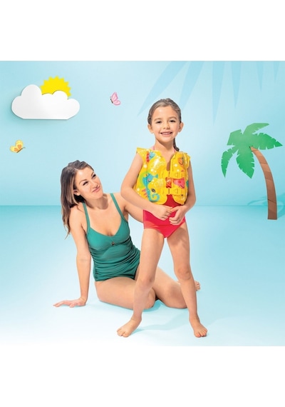Deniz Yeleği - Şişme Can Yeleği - Yüzme Can Yeleği - Swim Vest - Şişme Cankurtaran Yelek 41x30 Cm.