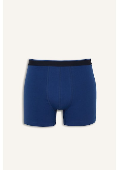 Defacto Regular Fit Çizgili Ve Düz 3lü Boxer I4019ax26aunv30 Lacivert-nv30