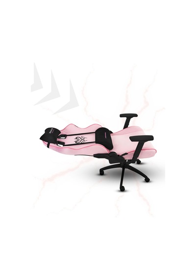 Rio Balerion Terletmez Kadife Kumaş Pembe Gaming Oyuncu Koltuğu -1 Pembe