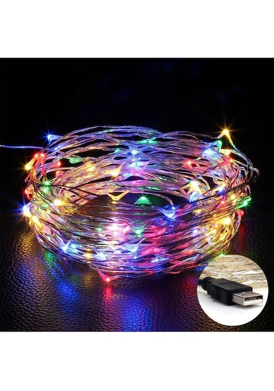 Beyaz 3 Metre Usb Ile Çalışan Peri Led Yılbaşı Led Dekoratif Işık