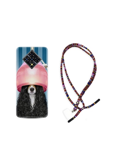 Infinix Zero 8 Kılıf Rasta Boyun Askılı Earring Woman 1363