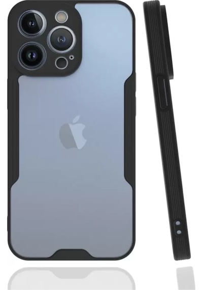 Newface Apple İphone 13 Pro Kılıf Platin Silikon - Siyah
