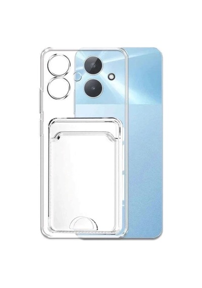 Realme Note 60 Uyumlu Kılıf Kart Şeffaf Silikon - Şeffaf