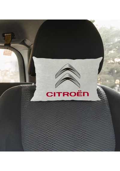 Bk Gift Citroen Tasarımlı Dikdörtgen Araç Koltuk Yastığı-1