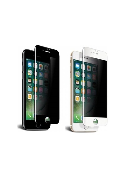 Apple Uyumlu iPhone 8 Plus Siyah Privacy Gizli Hayalet 5d Kırılmaz Cam Ekran Koruyucu