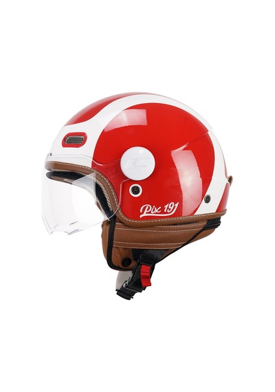 Cgm 191g Pix Sprint Rosso Bianco Sagomata Açık Kask Kırmızı-beyaz
