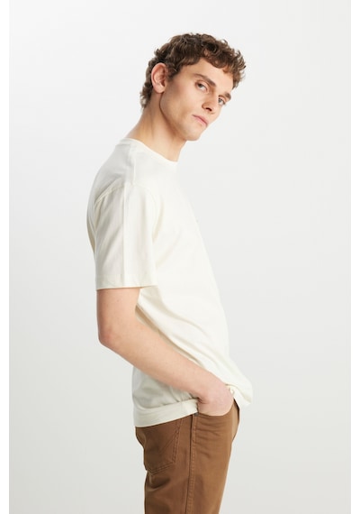 Wrangler Erkek T Shirt Mw7nm20387742l Beyaz Beyaz