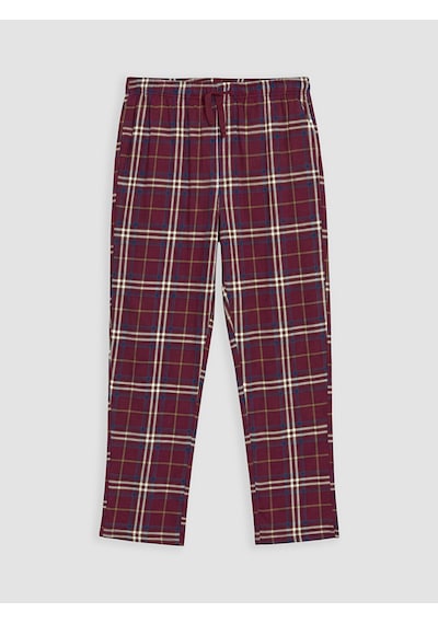 LC Waikiki Lc Waıkıkı Bordo Regular Fit Ekose Erkek Pijama Alt