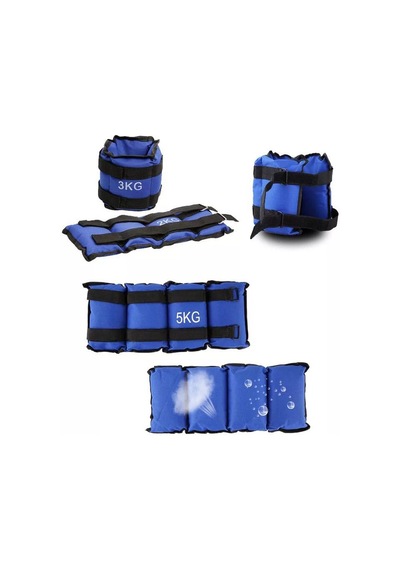 El Ayak Ağırlığı Kum Torbası 1.5 KG 1500 Gr 1 Adet Mavi