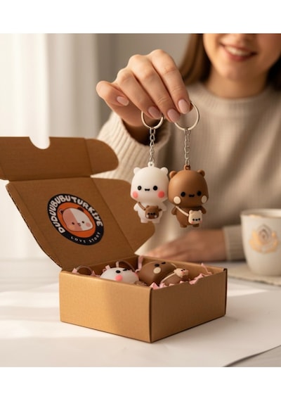 Dudu Ve Bubu Bel Çantalı Set Figür Anahtarlık