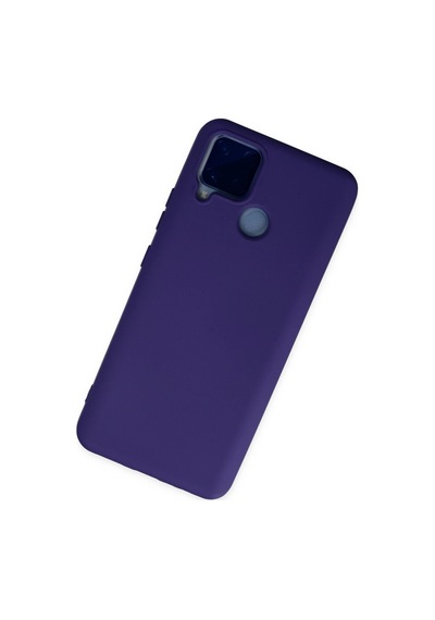 Cosmotex Newface Realme C15 Kılıf Nano İçi Kadife Silikon - Mor