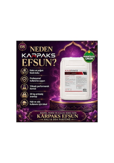 Efsun Halı Ve Oda Parfümü 20 L Profesyonel Büyük Boy Zarif Ferah Koku