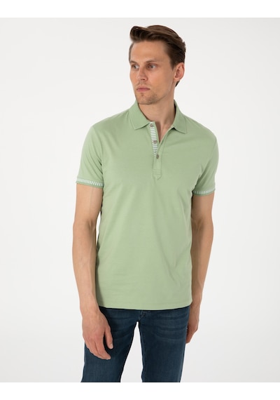 Pierre Cardin Erkek Açık Haki Tişört 50302616-vr183 Açık Haki