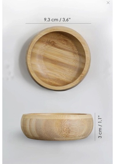 Bambu Ahşap Sosluk Ve Çerezlik 10cm 4 Adet -611