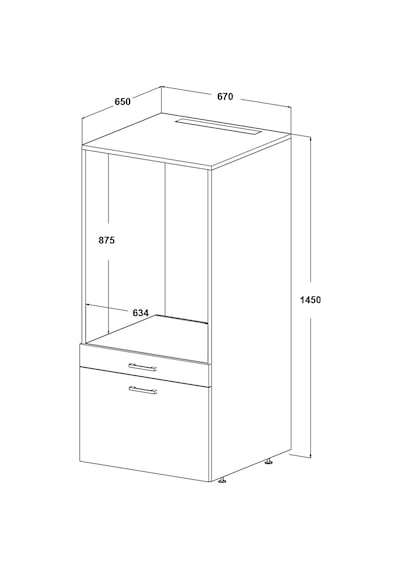 ROOMART ÇAMAŞIR-KURUTMA MAKİNESİ DOLABI MAT BEYAZ Mat Beyaz