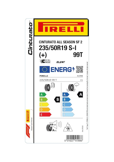 Pirelli 235/50 R19 99T Cinturato All Season Sf2 Elect S-I + Dört Mevsim Lastiği 2025