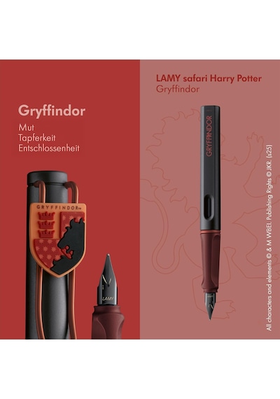 Safarı Harry Potter Dolma Kalem Gryffındor M Uc Kırmızı