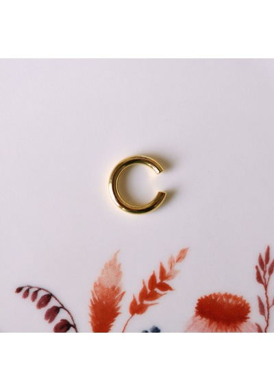 Xl Gold Earcuff Bombeli Halka Kıkırdak Küpesi Geçirmeli Günlük Ku Renkli