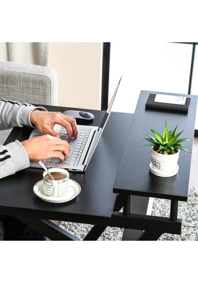Retohome Modern Oyun Ve Çalışma Masası Siyah