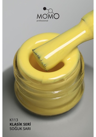 Momo Professional Kalıcı Oje K113 Soğuk Sarı 14 Ml