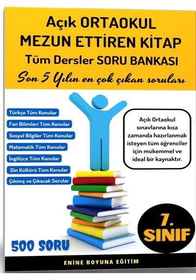 Açık Ortaokul Mezun Ettiren Kitap Seti 4 Spiralli Kitap