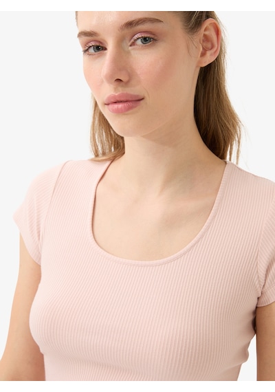 Blackspade Kadın T-shirt 51921 - Pudra Pudra
