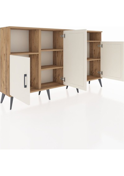Arges Konsol 5 Raflı 4 Kapaklı 176x30x99 Çam-aytaşı/çam Aytası/atlas Çam - Atlas Çam Arges Konsol 5 Raflı 4 Kapaklı 176x30x99 Çam-aytaşı/çam Aytası/atlas Çam - Atlas Çam