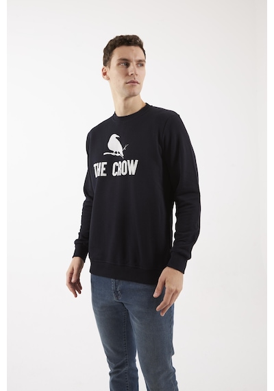 The Crow Zoom Lacivert O-yaka Sweatshırt Lacivert