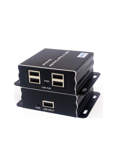 Beek Cat 5 Usb 2.0 Sinyal Uzatma Cihazı, Alıcı Receiver Ve Verici Sender Birim Dahil, 4 Port Usb 2.0 Hub, 60 Metre, Alüminyum&lt Br&gt Beek Usb