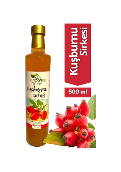 Kuşburnu Sirkesi 500 Ml - Organik Doğal Fermantasyon