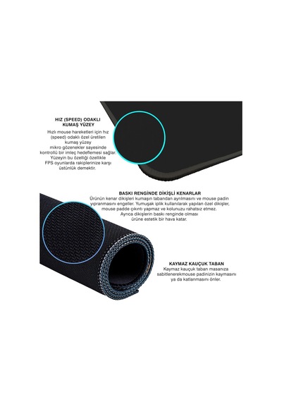 Gaming Mouse Pad 90x40 Mouse Pad Xxl Büyük Oyuncu Ofis Mause Pad Mousepad Black Deer, 90x40 Cm