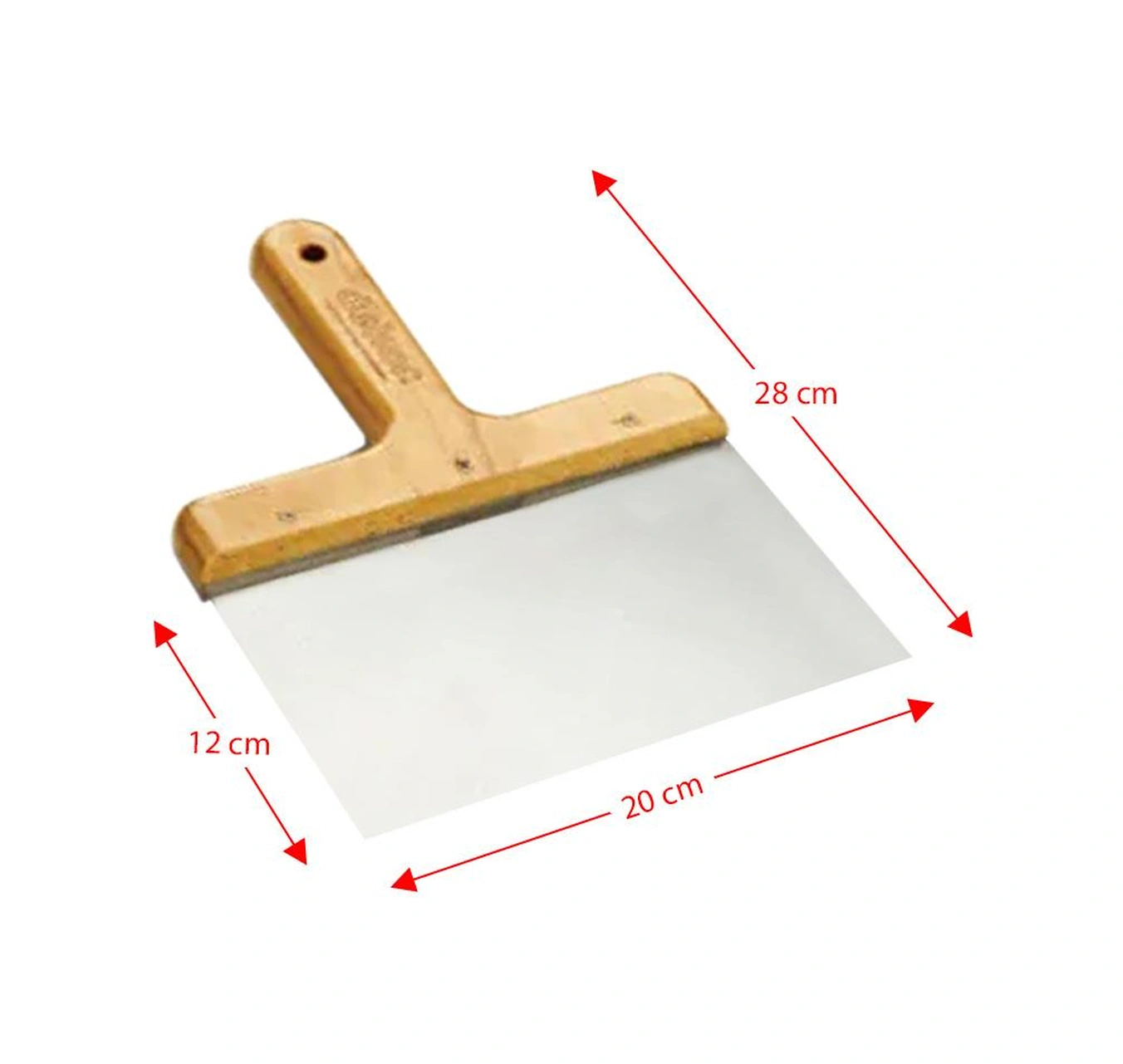 Dekor 544 Ahşap Saplı Macun Küreği 20 Cm Kısa Model