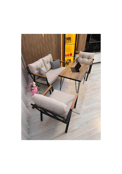 Houseart Balkon ,bahçe , Teras , Cafe ,salon , Metal Kanepe , Metal Kanepe Koltuk ,oturma Takımı 2-1-1 Masalı Takım Krem Houseart Balkon ,bahçe , Teras , Cafe ,salon , Metal Kanepe , Metal Kanepe Koltuk ,oturma Takımı 2-1-1 Masalı Takım Krem