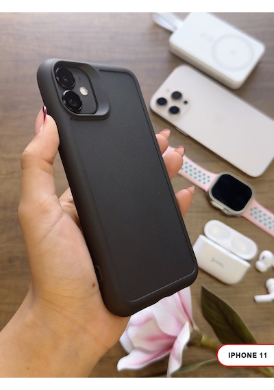 Apple iPhone 11 Uyumlu Kamera Korumalı Darbeye Dayanıklı Renk Atmayan Keep Silikon Kılıf Siyah