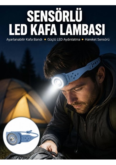 Uzun Pil Ömürlü Kamp Ve Dağcılık Kafa Lambası Yeni Nesil Belirtilmemiş