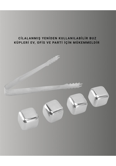 Paslanmaz Metal Buz Küpleri-çok Amaçlı Kullanıma Uygun