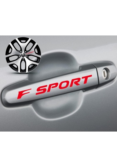 Toyota F Kapı Kolu Sport Sticker Yapıştırma 8 Ad