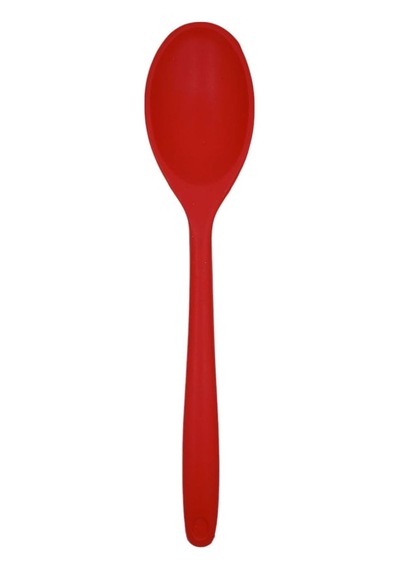 Ckm Silikon 2li Yanmaz Büyük Boy Silikon Spatula Kaşık Seti Kırmızı