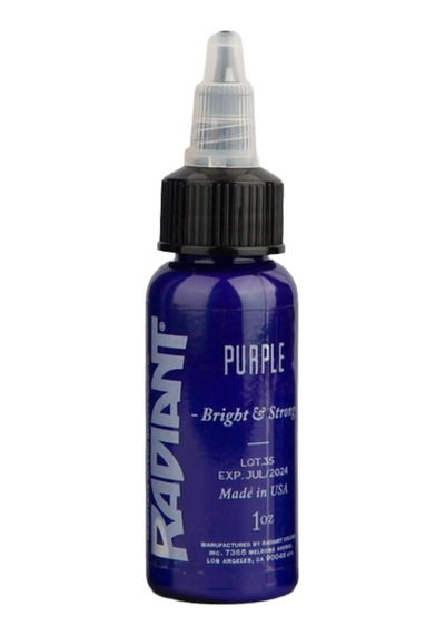 Purple Radiant Dövme Boyası 30ml Yoğun Mor Profesyonel Tattoo Ink
