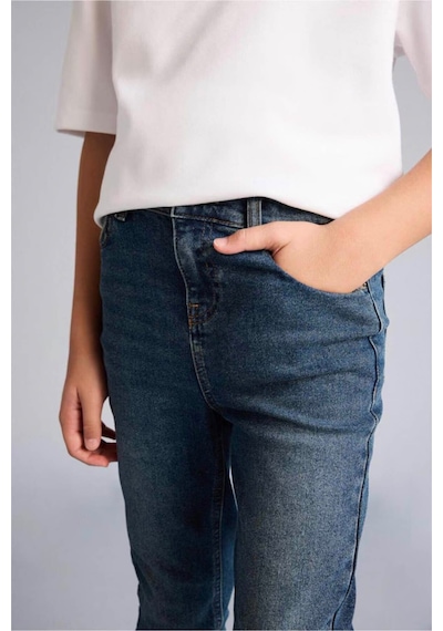 Defacto Slım Fıt Düz Paça Jean Pantolon Erkek Çocuk F8437a826smnm29 Yeşil-nm29